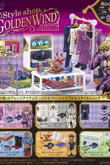 JoJo's Bizarre Adventure Mini Figures Style Shop Golden Wind Blind Box Display (6)