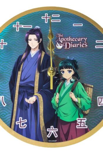 The Apothecary Diaries Acrylic Wall Clock Maomao & Jinshi Holographic 24 x 24 cm