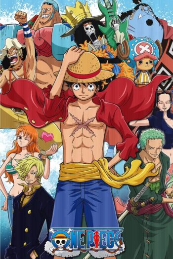 One Piece 3D Poster Group Fishman Island 38 x 58 cm