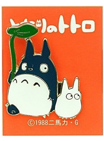 My Neighbor Totoro Pin Small and Middle Totoro with leaf