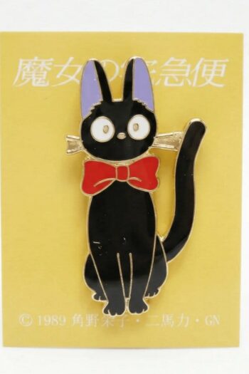Kiki's Delivery Service Pin Jiji Ribbon Label