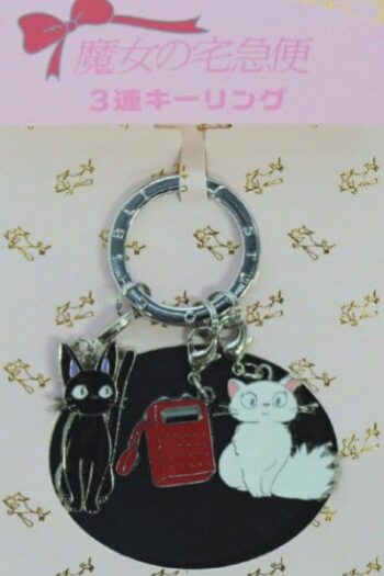 Kiki's Delivery Service Metal-Keychain Kiki, Lily & Telephone
