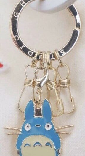 My Neighbor Totoro Metal-Keychain Middle Totoro