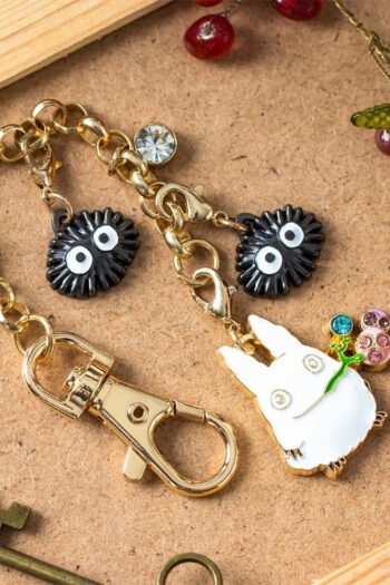 My Neighbor Totoro Charm Chain Keychain Small Totoro & Fruits