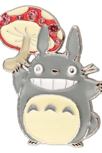 My Neighbor Totoro Metal Brooch Totoro Mushroom