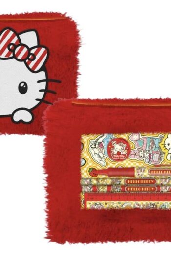 Hello Kitty and Friends Plush Pencil Case American Diner Version Set Display (12)