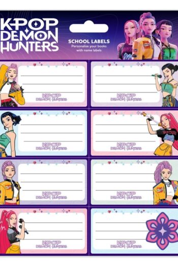 KPop Demon Hunters School Labels Hunter/X