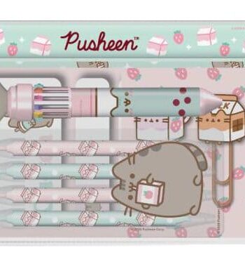 Pusheen Pouch Stationery Set Sips