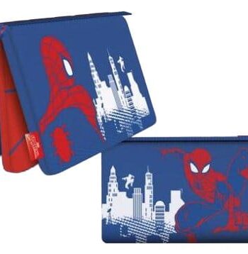 Spider-Man Multi-Pouch Pencil Case Red, White and Blue Display (6)