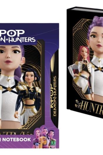 KPop Demon Hunters Notebook with Pen A5 Premium Golden