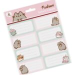 Pusheen School Labels Sips