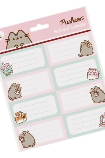 Pusheen School Labels Sips