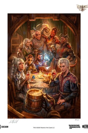 Baldur's Gate III Fine Art Print The Elfsong Tavern 61 x 46 cm - unframed