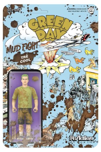 Green Day ReAction Action Figure Wave 01 Tré Cool (Mud Fight)