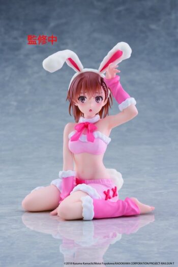 A Certain Scientific Railgun Moflock PVC Figure Mikoto Misaka (Fluffy Bunny Ver.) 13 cm
