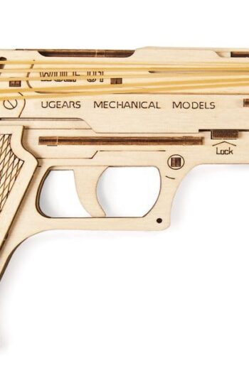 Ugears Wooden Model Kit Wolf-01 Handgun