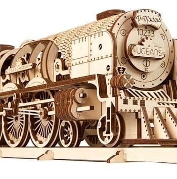 Ugears Wooden Model Kit V-Express Steam Train with Tender