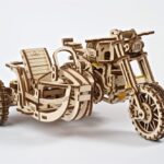 Ugears Wooden Model Kit Scrambler UGR-10 with sidecar