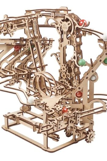 Ugears Wooden Model Kit Marble Run Chain Hoist