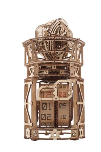 Ugears Wooden Model Kit Sky Watcher Tourbillon Table Clock