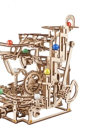 Ugears Wooden Model Kit Marble Run Tiered Hoist