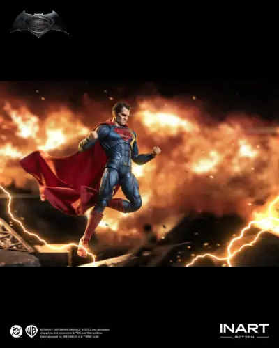 Bvs Dawn Of Justice Superman 1/12 Action Figure by Inart - immagine 3