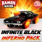 #RR2P01 - Ramen Racer 2.0 - Infinite Black with Inferno Pack by Ramen Toy