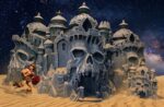 Masters of the Universe Castle Grayskull Mark Taylor Sketch Concept Custom Model 45 cm