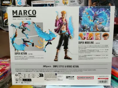 One Piece Marco La Fenice - Marineford - S.H.Figuarts by Bandai - whitebeard 2nd - immagine 3