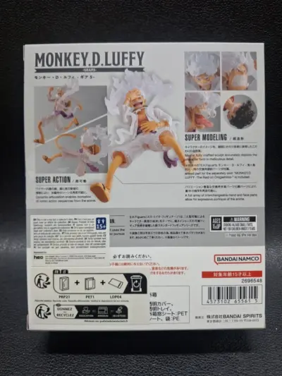One Piece Z S.H. Figuarts Action Figure Monkey D. Luffy Gear 5 fifth 15 cm by Bandai - immagine 4