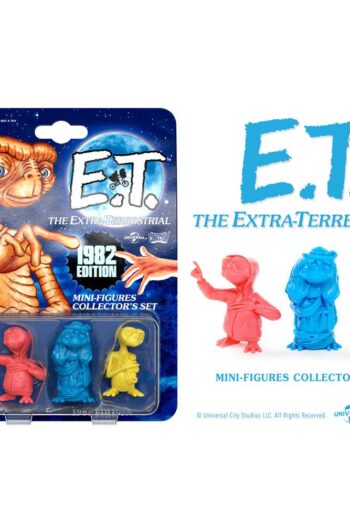 E.T. the Extra-Terrestrial Collector's Set Mini Figures 3-Pack 1982 Edition 5 cm