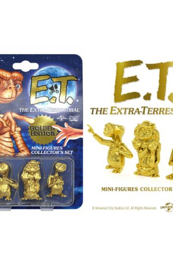 E.T. the Extra-Terrestrial Collector's Set Mini Figures 3-Pack Golden Edition 5 cm