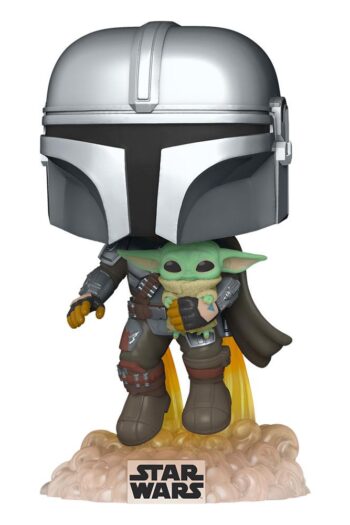 Star Wars The Mandalorian POP! TV Vinyl Figure Mando Flying w/ Jet Pack 9 cm