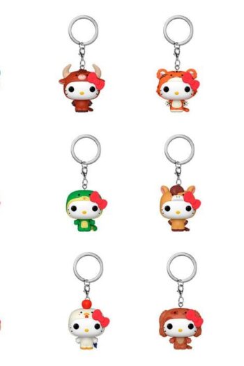Hello Kitty Mystery Pocket POP! Vinyl Keychains 4 cm Animals Blind Box Display (12)