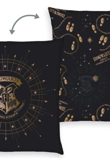 Harry Potter Pillow Hogwarts Crest & Marauder's Map 40 x 40 cm