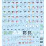 Megami Device M.S.G. Plastic Model Kit 1/1 Puni Mofu Lin Eye Decal Set