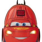 Cars by Loungefly Mini Backpack 20th Anniversary Lightning McQueen Metallic LightUp