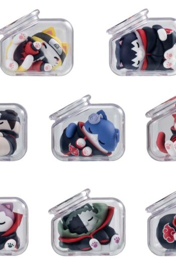 Naruto Shippuden Mega Cat Project Mini Figures Good Night Nyaruto! Gathering Akatsuki Edition Vol. 1 6 cm Blind Box Display (8)