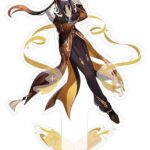 Genshin Impact Anniversary Celebration Series Acrylic Standee Zhongli 6th Anniversary 11 cm