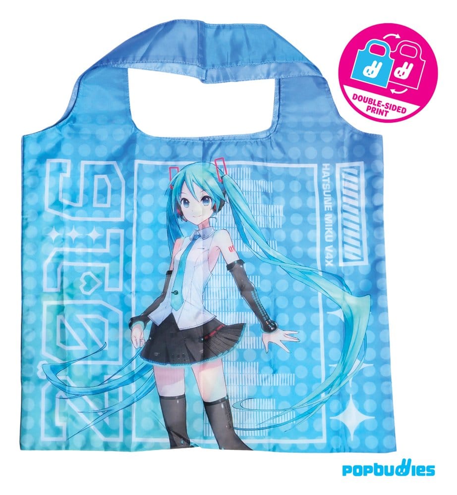 x_popb-pbtb20 Hatsune Miku V4X Foldable Shopping Tote Bag XL - immagine 1