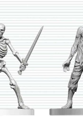 Dungeons & Dragons Nolzur's Marvelous Miniatures Unpainted Miniature Zombie & Skeleton 14 cm