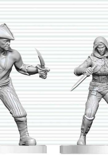 Dungeons & Dragons Nolzur's Marvelous Miniatures Unpainted Miniature Bandit & Pirate 14 cm