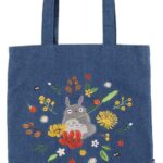 My Neighbor Totoro Tote Bag Denim Totoro & Flower Wreath
