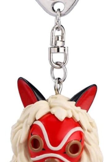 Princess Mononoke 3D Keychain San’s Mask and Kodama