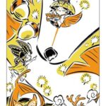 Okami 20th Anniversary Reprint Art Project Tapestry Autumn 74 x 28 x 2 cm