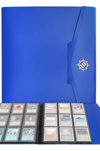 Enhance Binder 9 Pocket Card Binder Blue 30 x 25 x 3 cm