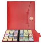 Enhance Binder 9 Pocket Card Binder Red 30 x 25 x 3 cm