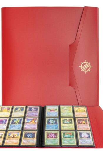 Enhance Binder 9 Pocket Card Binder Red 30 x 25 x 3 cm