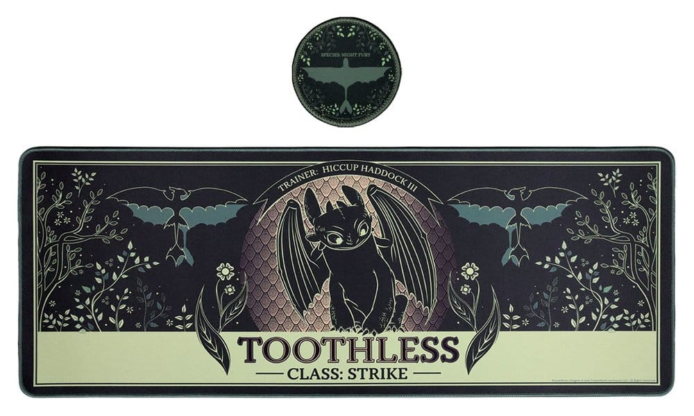 x_fntk-uv-htd06 How to Train Your Dragon Desk Pad & Coaster Set - immagine 1