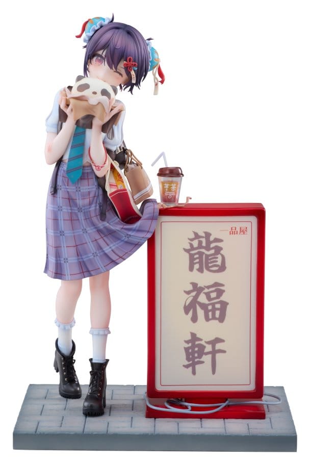 x_hanbe32280 Original Character PVC Figure 1/6 Panda Nikuman-chan Illustrated by Ogipote 26 cm - immagine 1